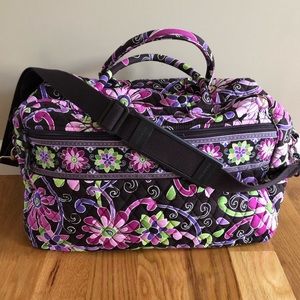 Retired Vera Bradley Weekender Purple Punch Bag